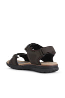 Geox Men's Brown U Spherica Ec5 Flat Sandals | Derimod