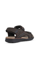 Geox Men's Brown U Spherica Ec5 Flat Sandals | Derimod
