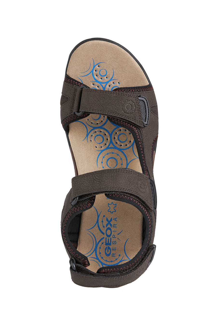 Geox Men's Brown U Spherica Ec5 Flat Sandals