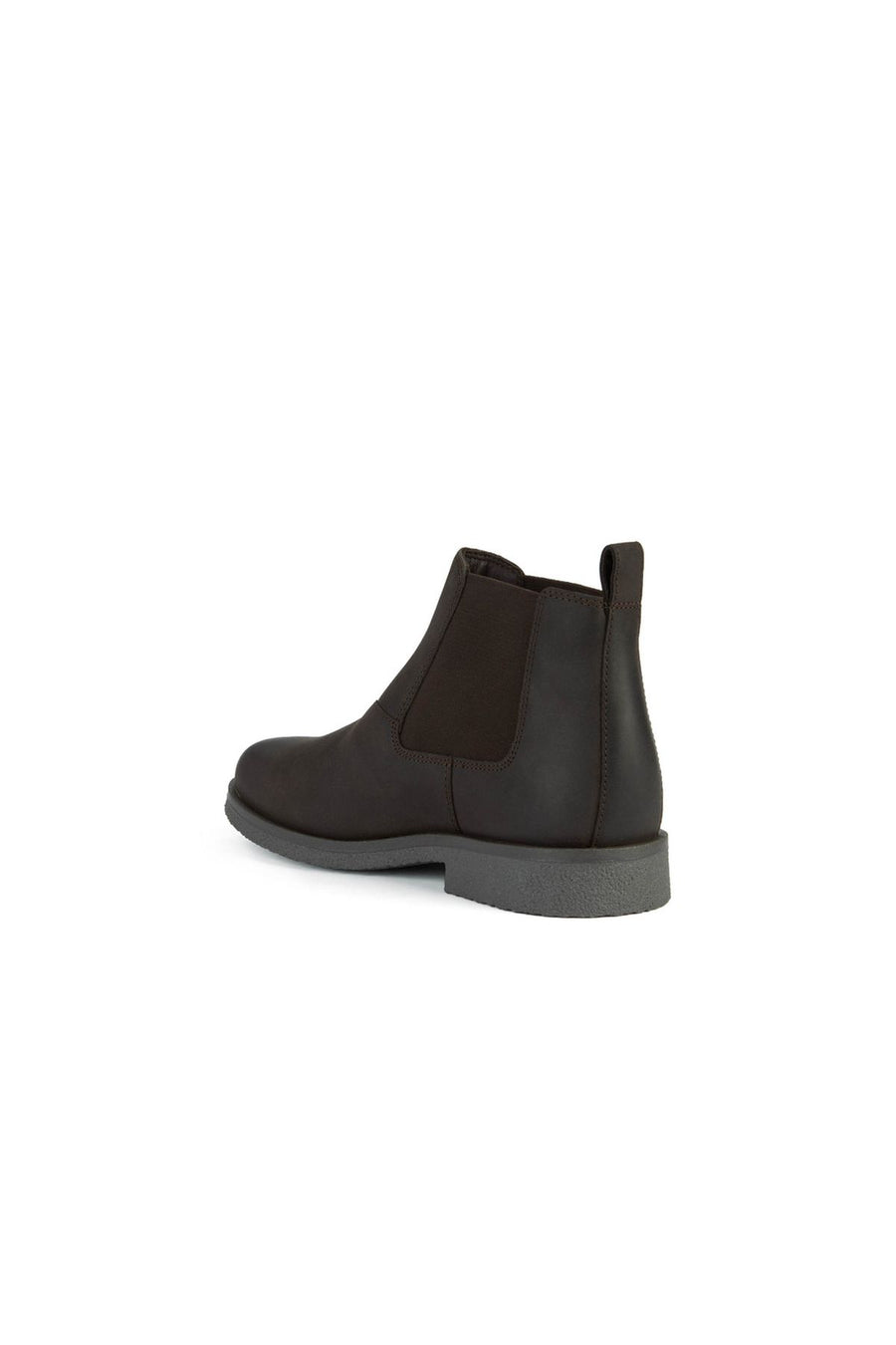 Geox Men's Brown Claudio Nubuck Leather Chelsea Boots