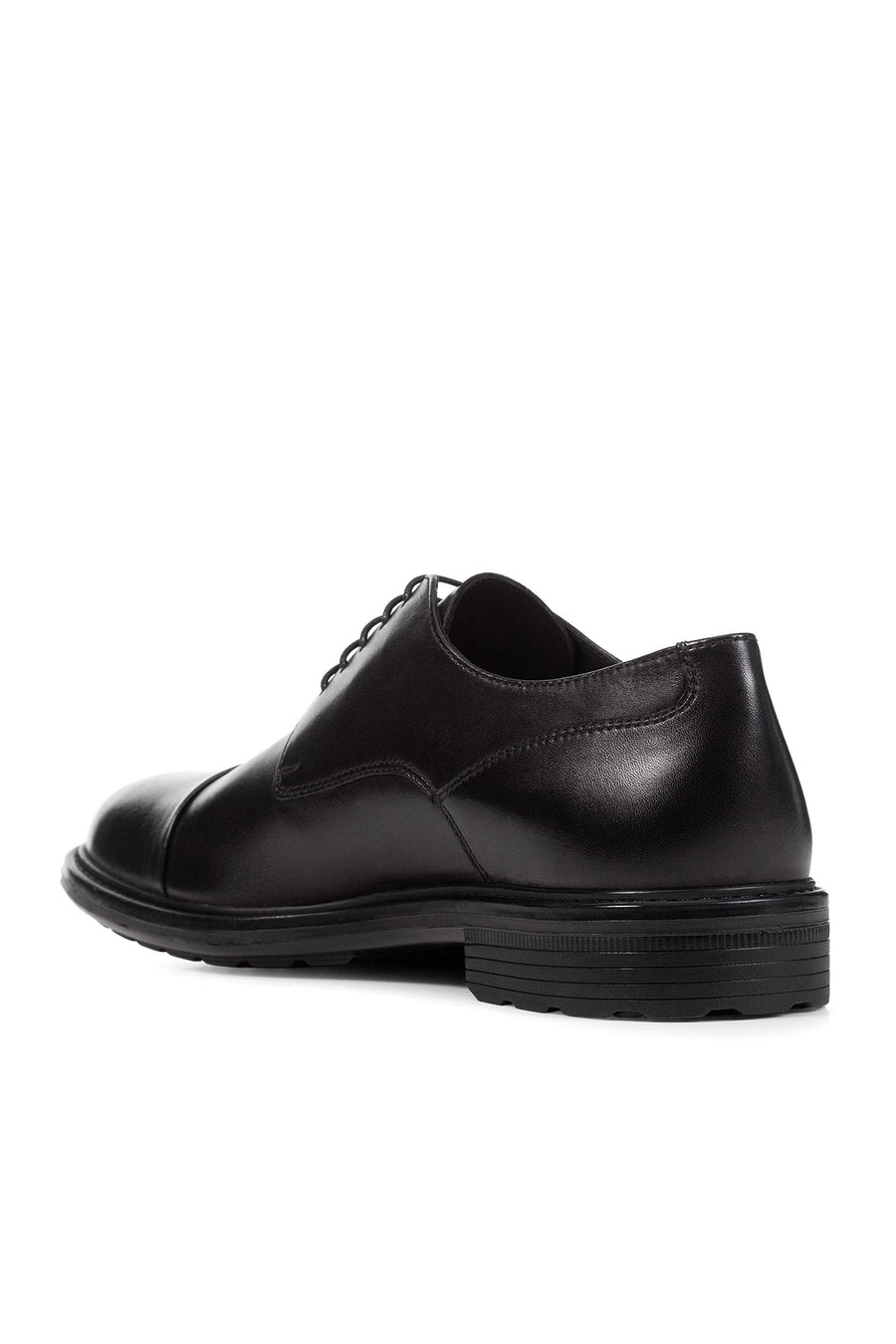 Geox Erkek Siyah U Walk Pleasure Bağcıklı Deri Casual Ayakkabı