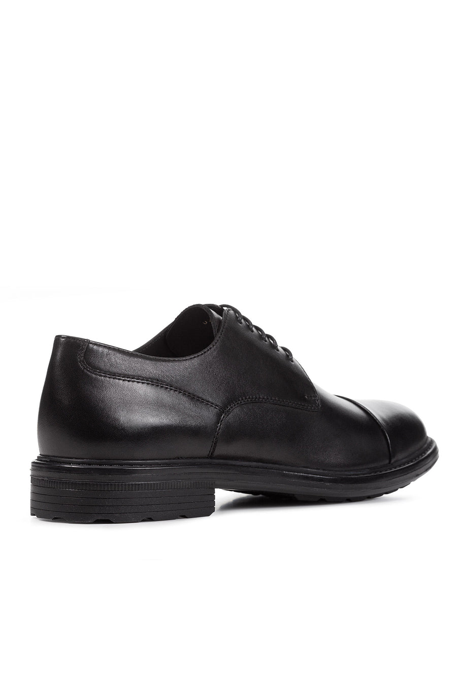Geox Erkek Siyah U Walk Pleasure Bağcıklı Deri Casual Ayakkabı