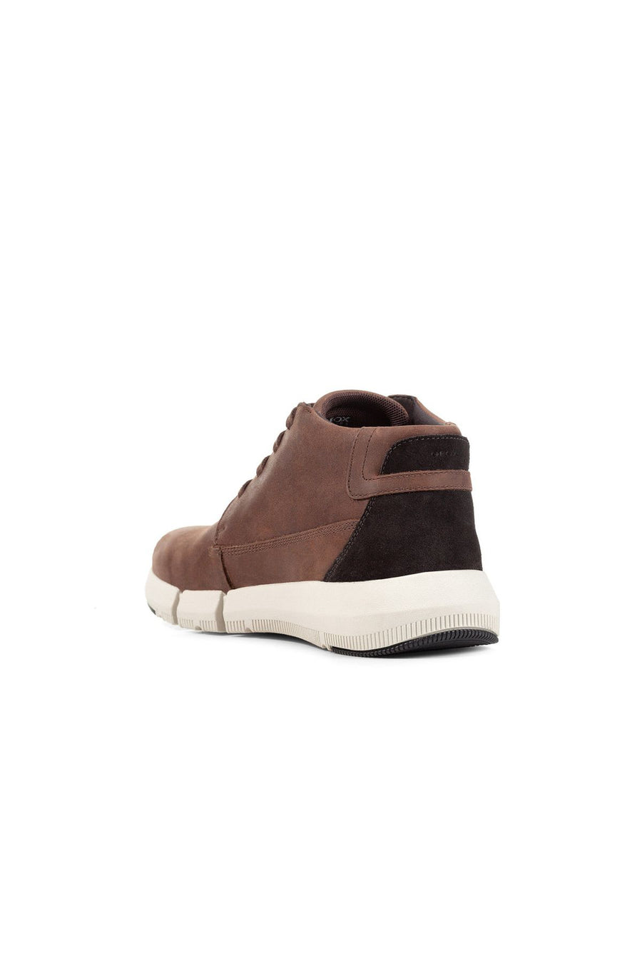 Geox Men's Brown Adacter H Lace-up Leather Sneaker Boots