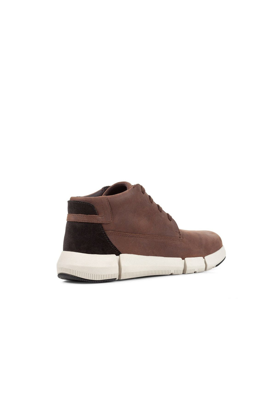 Geox Men's Brown Adacter H Lace-up Leather Sneaker Boots