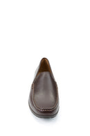 Geox Men's Brown Siron W Leather Casual Loafer | Derimod