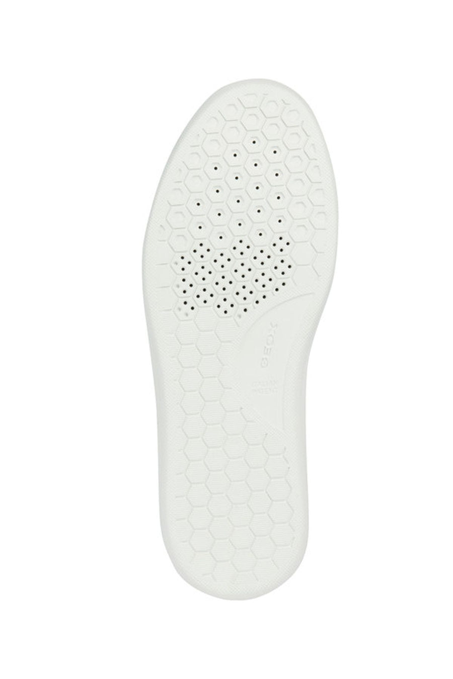 Geox Men's White Deiven Lace-Up Leather Casual Sneaker