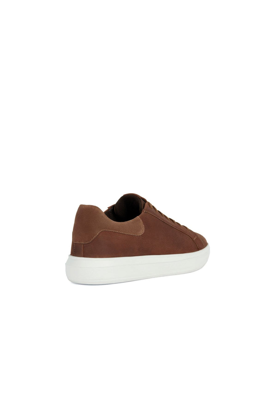 Geox Men's Brown Deiven Lace-up Leather Sneaker
