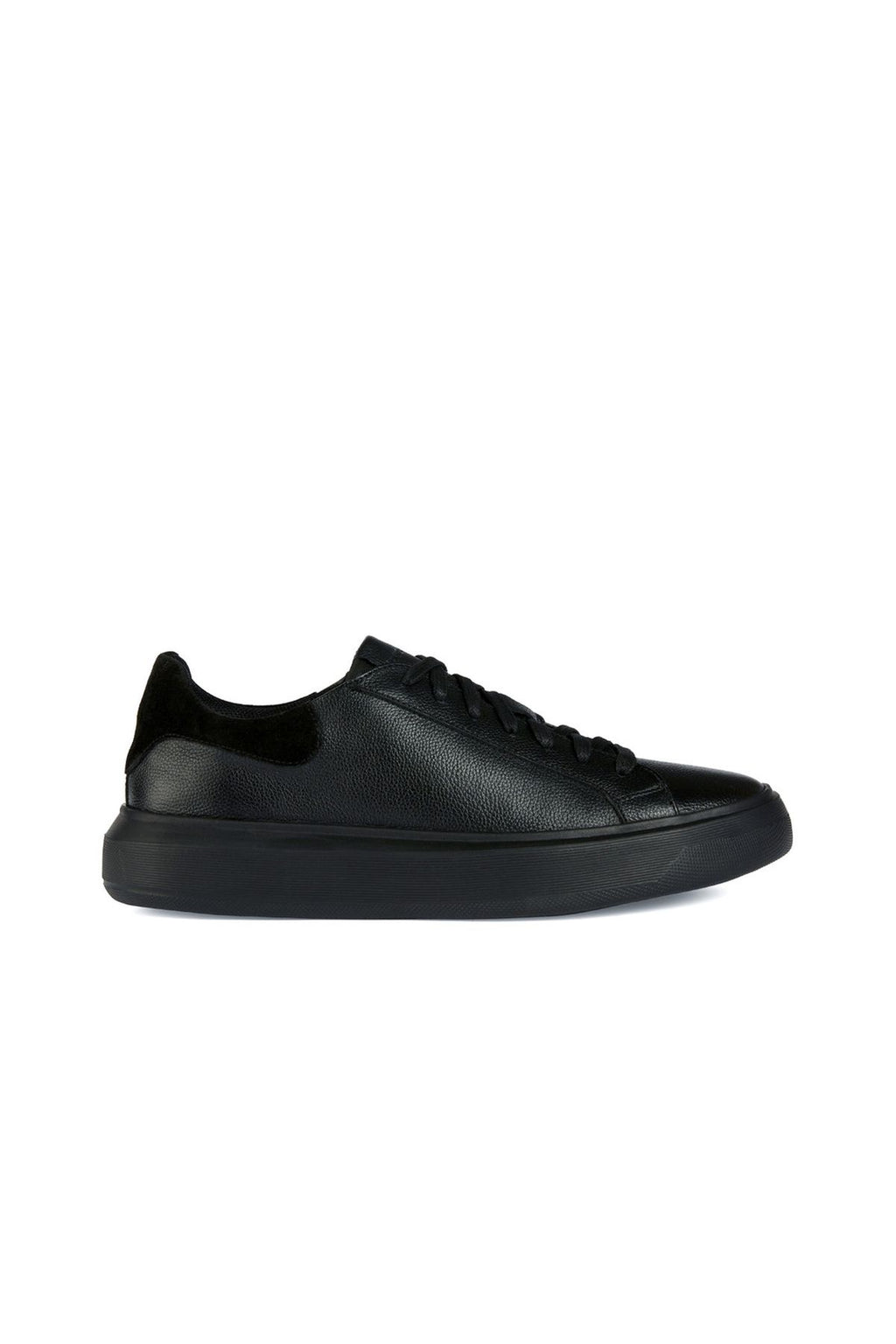 Geox Erkek Siyah Deiven Bağcıklı Deri Casual Sneaker