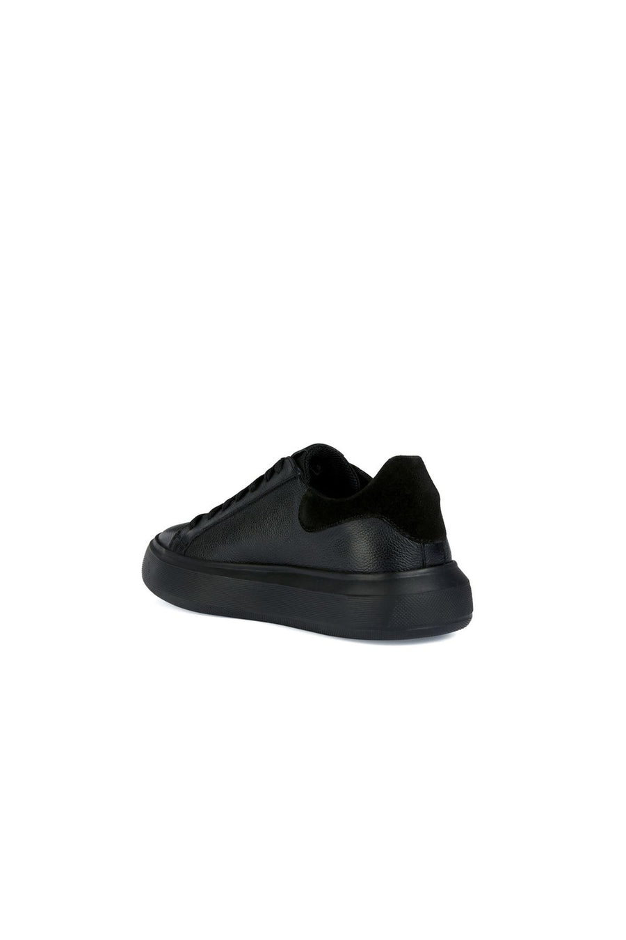Geox Erkek Siyah Deiven Bağcıklı Deri Casual Sneaker