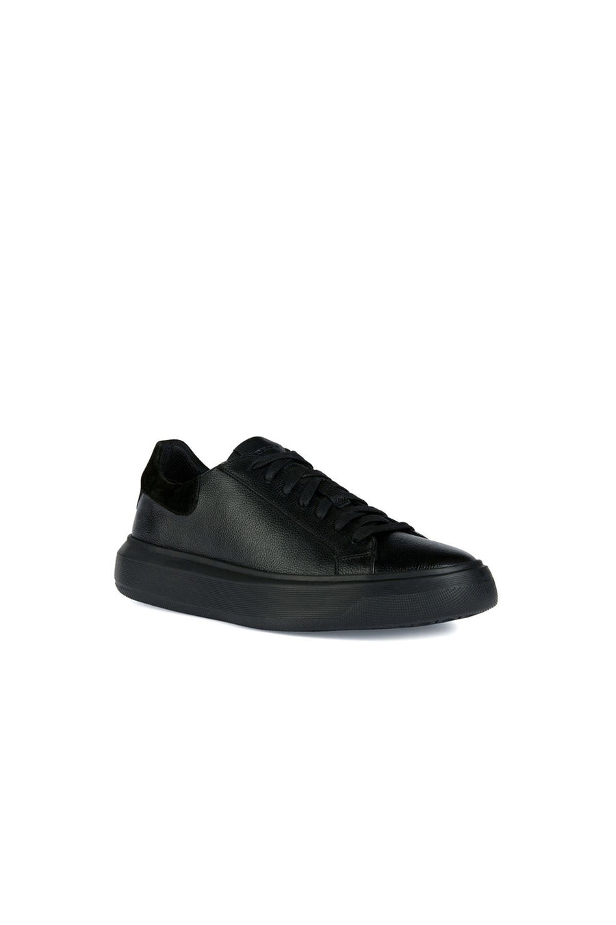 Geox Erkek Siyah Deiven Bağcıklı Deri Casual Sneaker