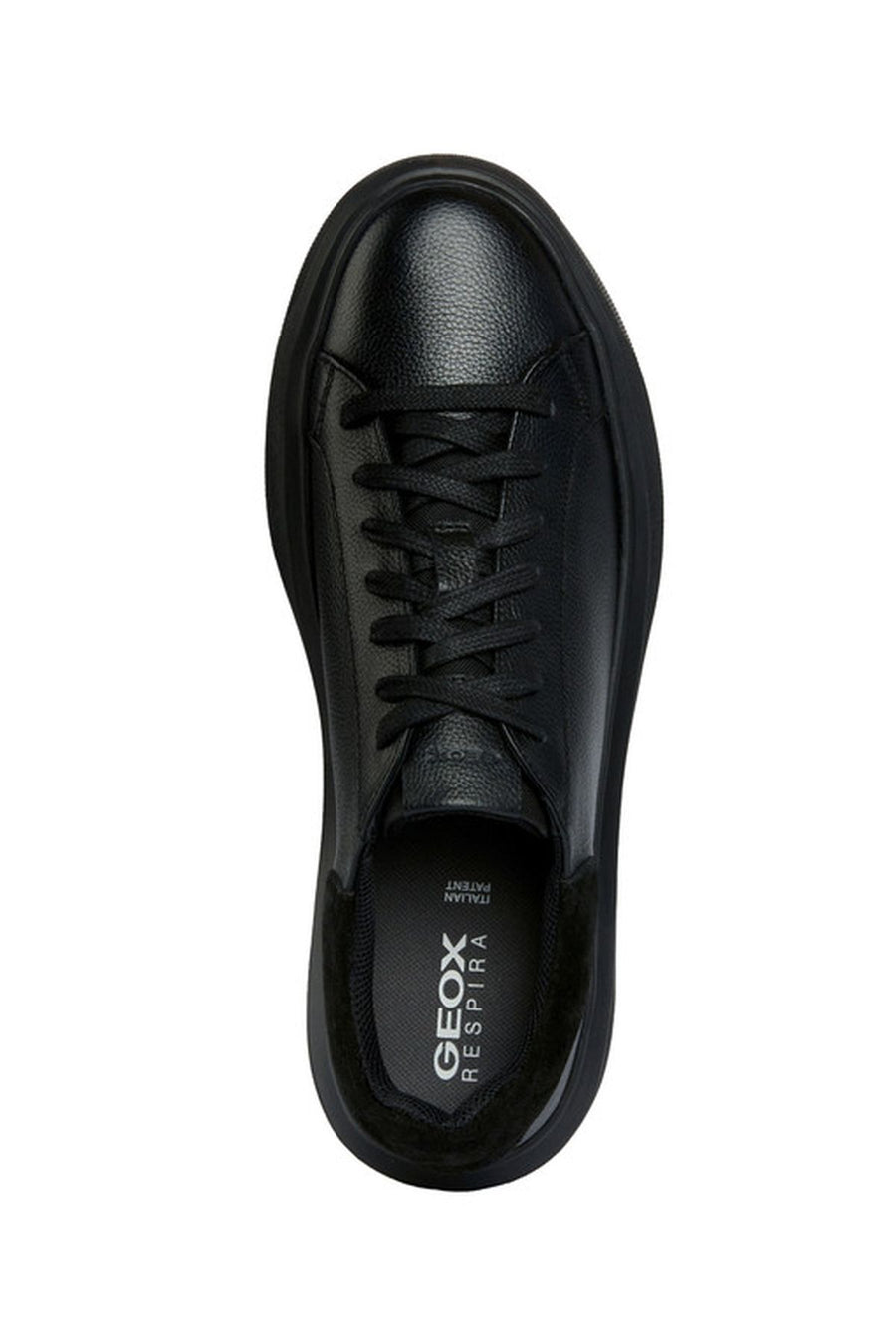Geox Erkek Siyah Deiven Bağcıklı Deri Casual Sneaker