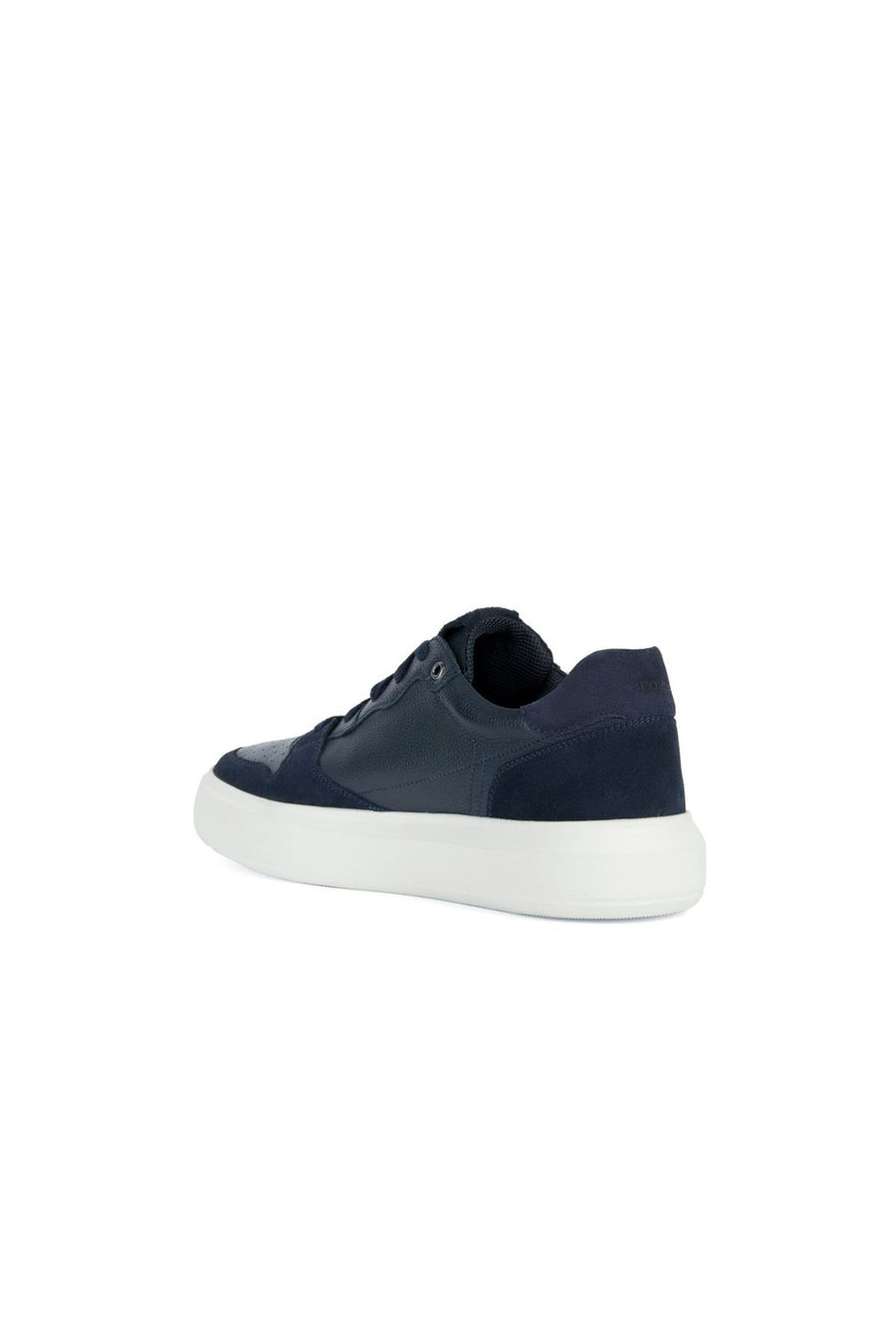 Geox Erkek Lacivert Deiven Bağcıklı Deri Casual Sneaker