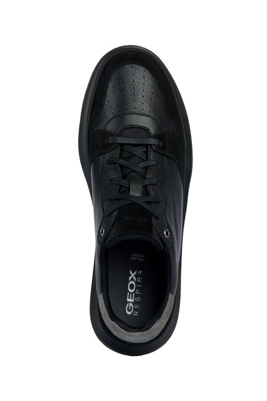 Geox Erkek Siyah Deiven Bağcıklı Deri Sneaker