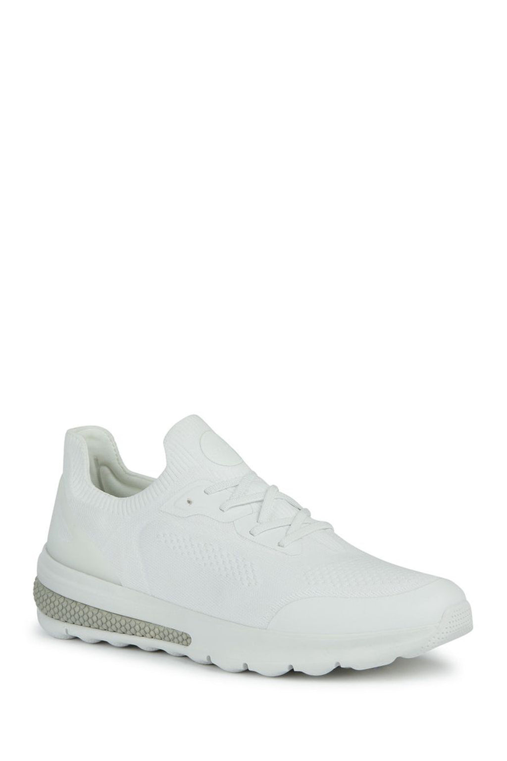 Geox Erkek Beyaz Spherica Actif Bağcıklı Kumaş Sneaker