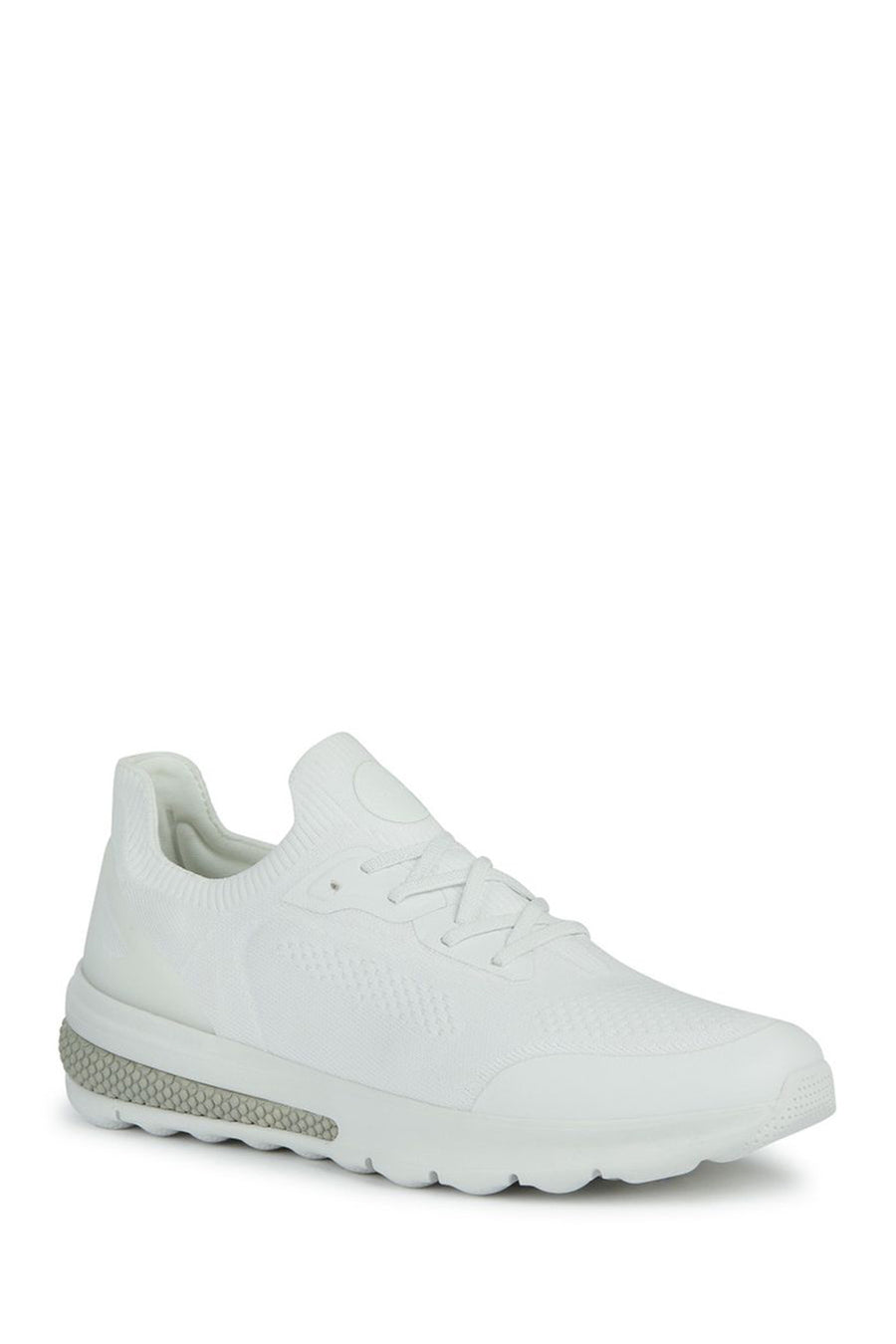 Geox Erkek Beyaz Spherica Actif Bağcıklı Kumaş Sneaker