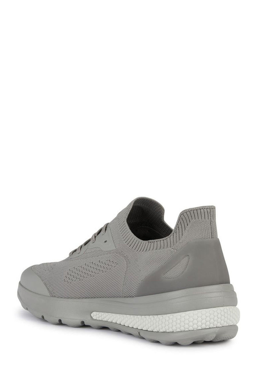 Geox Men's Gray Spherica Active Lace Up Fabric Sneaker