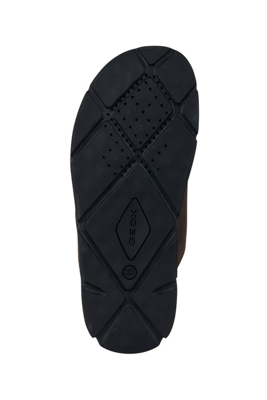 Geox Men's Brown Xand Nubuck Leather Slippers