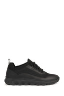 Geox Men's Black Spherica Lace-up Fabric Sneaker | Derimod