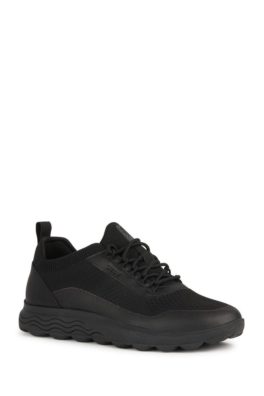Geox Erkek Siyah Spherica Bağcıklı Kumaş Sneaker