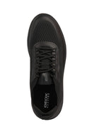 Geox Men's Black Spherica Lace-up Fabric Sneaker | Derimod