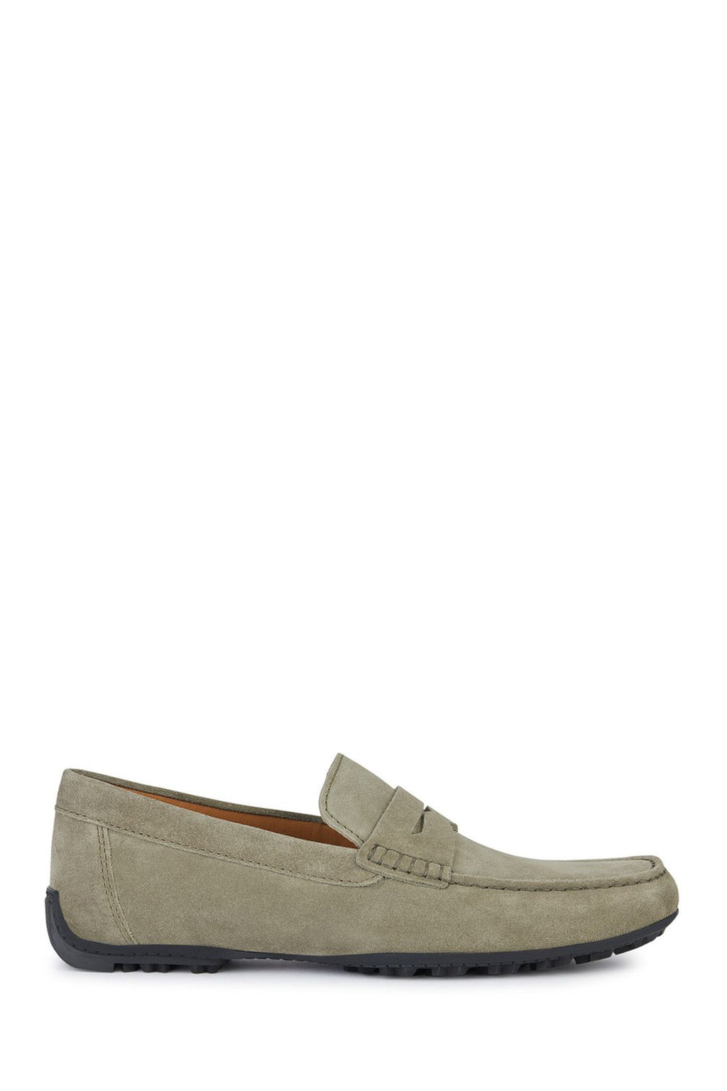 Geox Erkek Yeşil Kosmopolis + Grip Süet Deri Casual Loafer