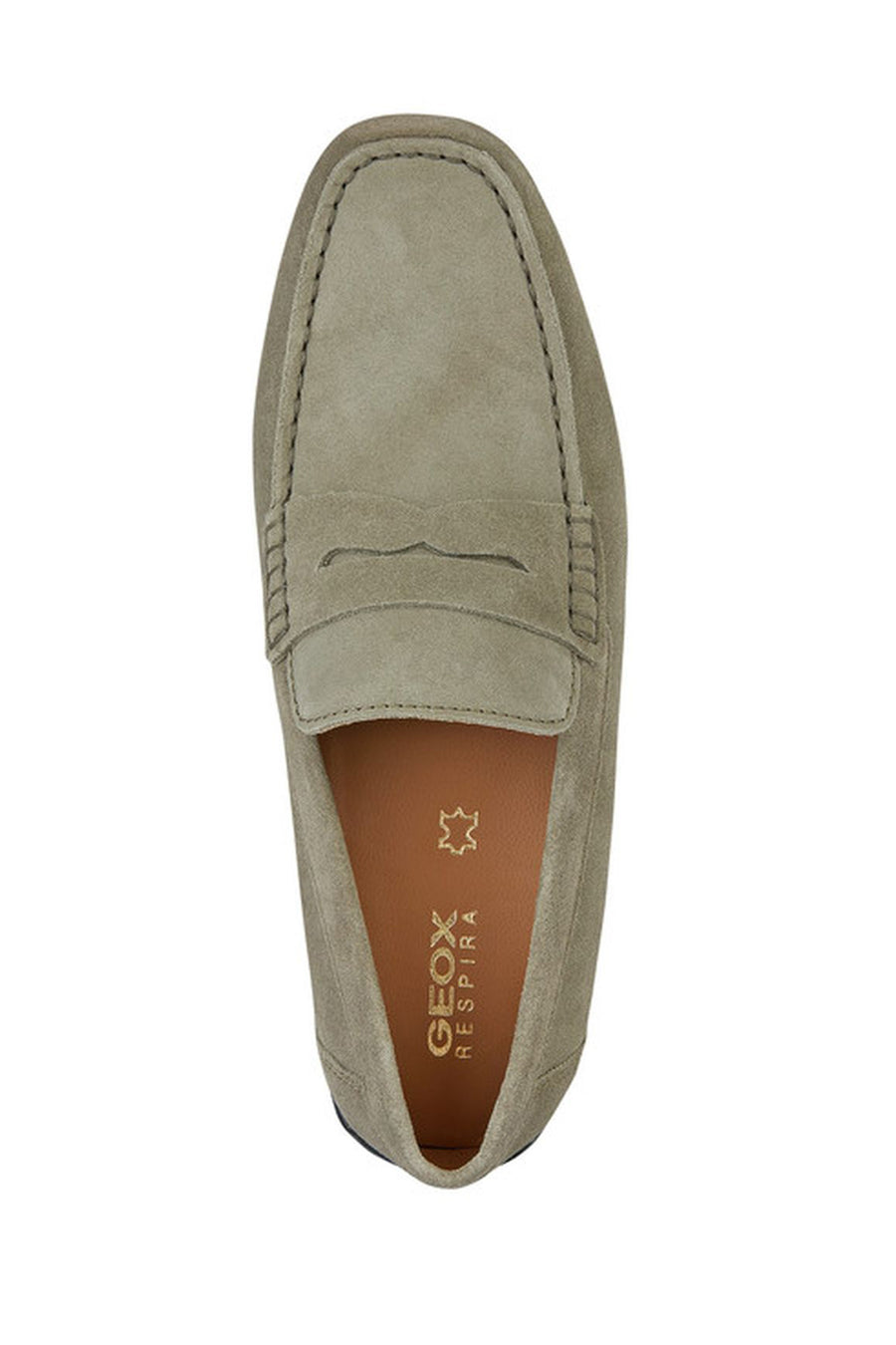 Geox Erkek Yeşil Kosmopolis + Grip Süet Deri Casual Loafer