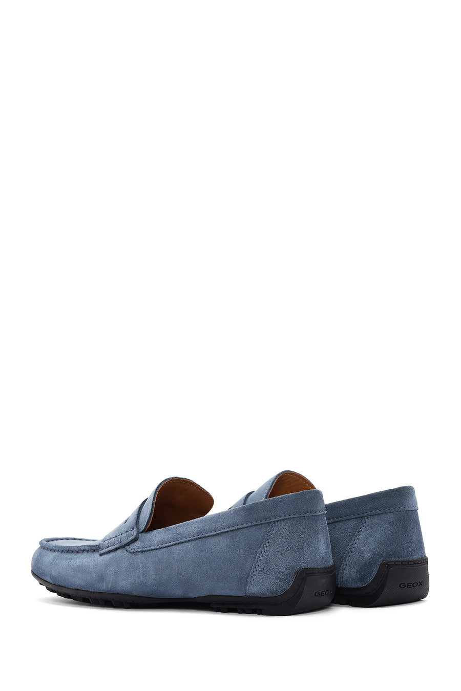 Geox Erkek Mavi Kosmopolis + Grip Süet Deri Loafer
