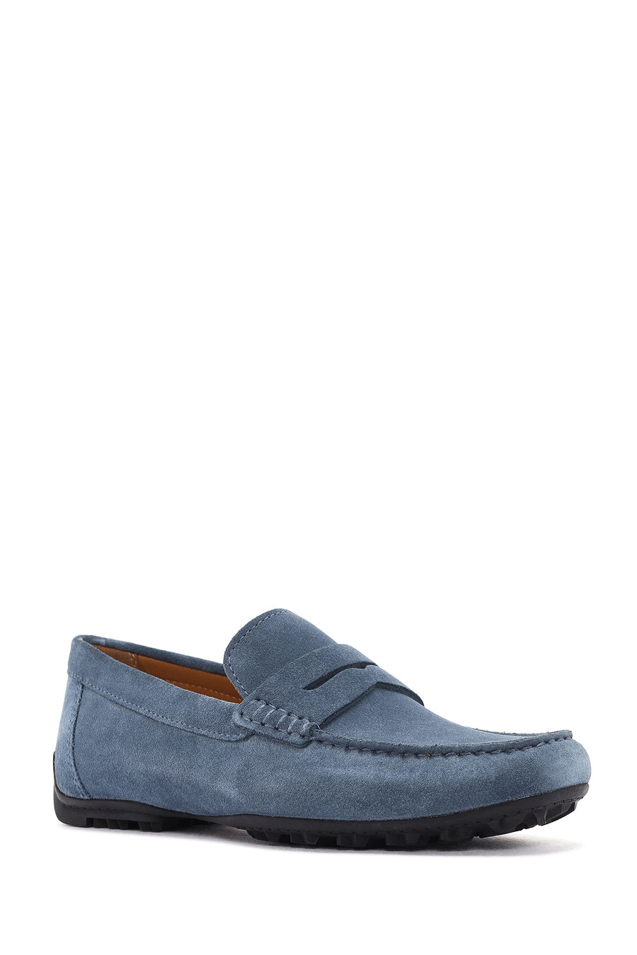 Geox Erkek Mavi Kosmopolis + Grip Süet Deri Loafer