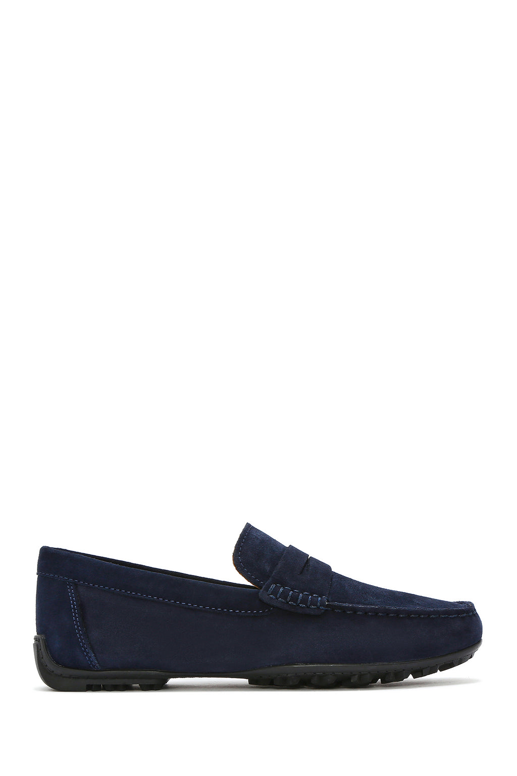 Geox Erkek Lacivert Kosmopolis + Grip Süet Deri Casual Loafer