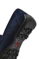 Geox Erkek Lacivert Kosmopolis + Grip Süet Deri Casual Loafer | Derimod