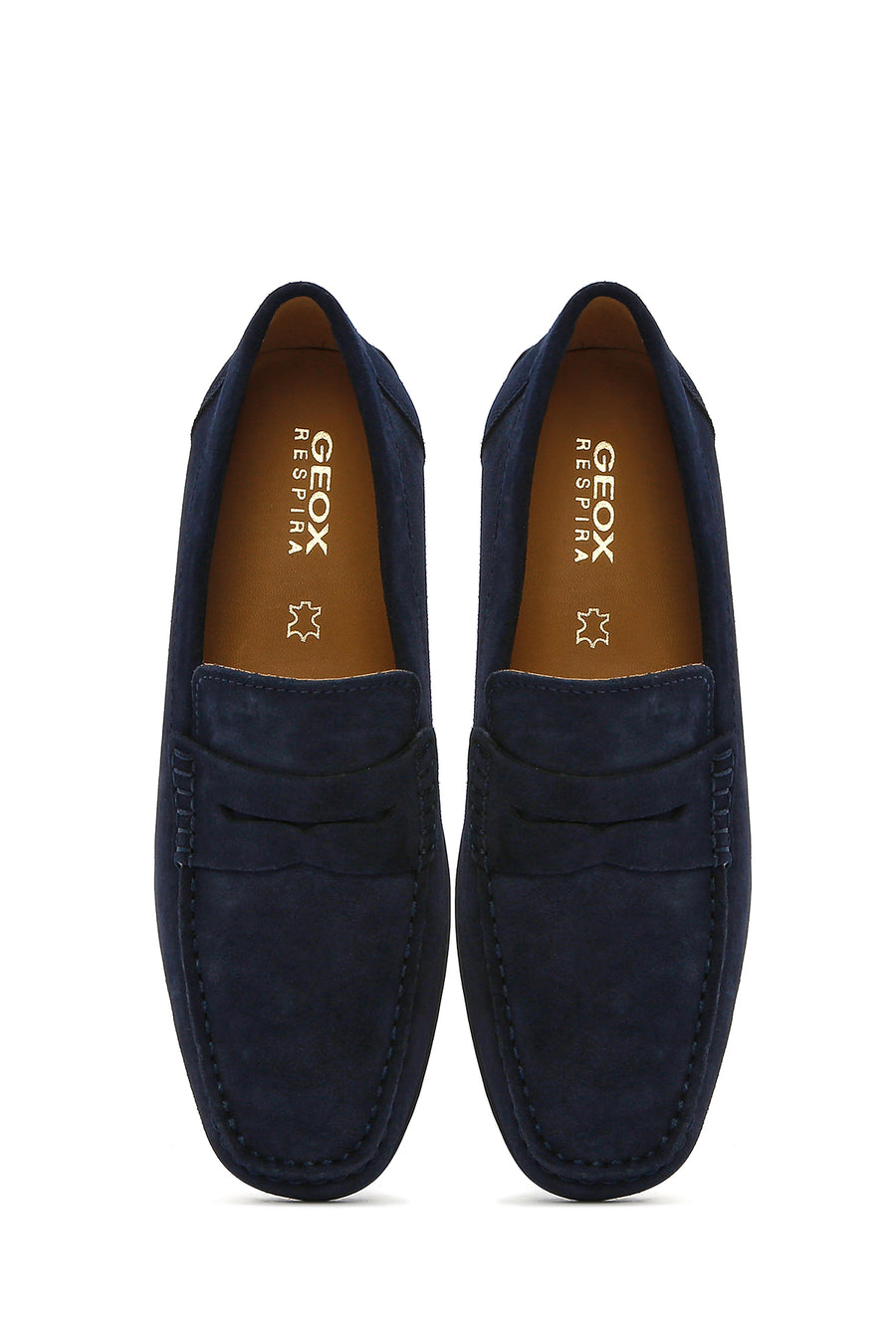 Geox Erkek Lacivert Kosmopolis + Grip Süet Deri Casual Loafer