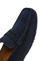 Geox Erkek Lacivert Kosmopolis + Grip Süet Deri Casual Loafer | Derimod