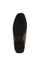 Geox Erkek Vizon Kosmopolis Süet Deri Casual Loafer | Derimod