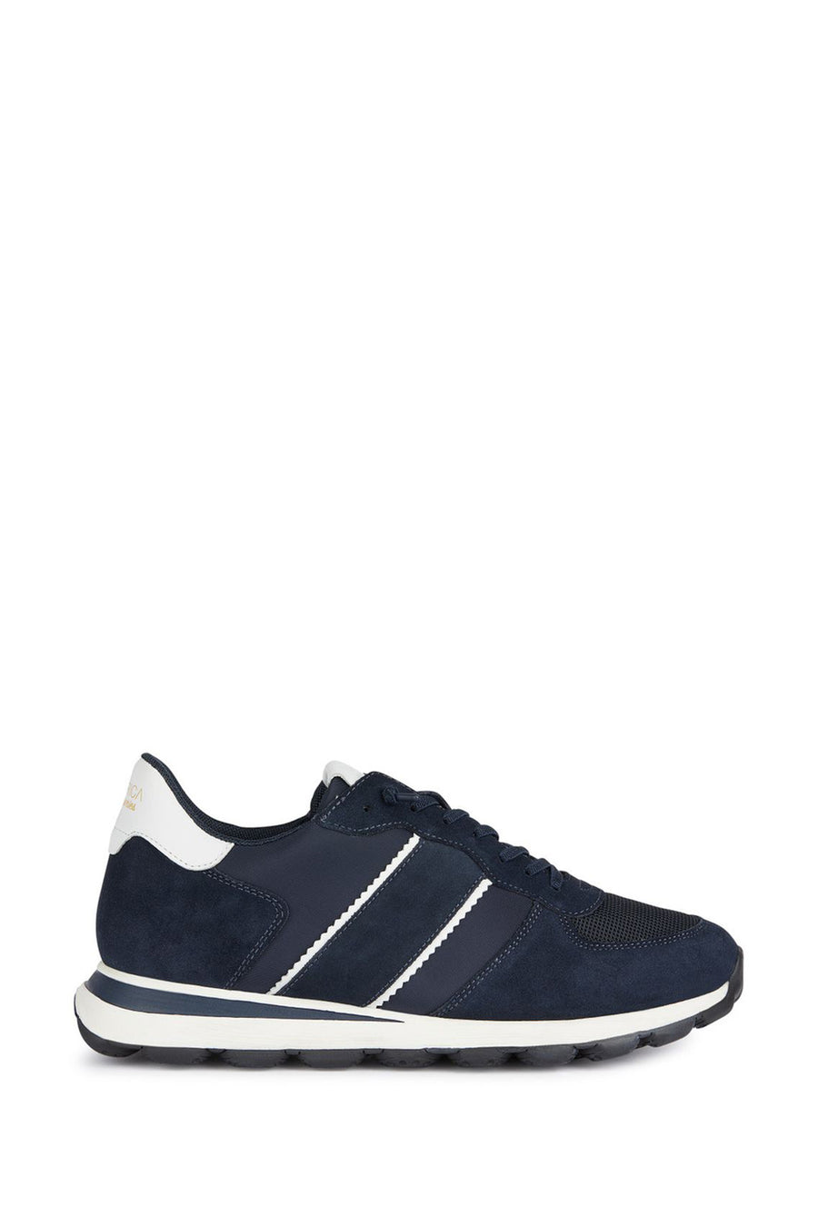 Geox Men's Navy Blue Spherica Lace-Up Leather Sneaker U3612A02211C4002 | Derimod