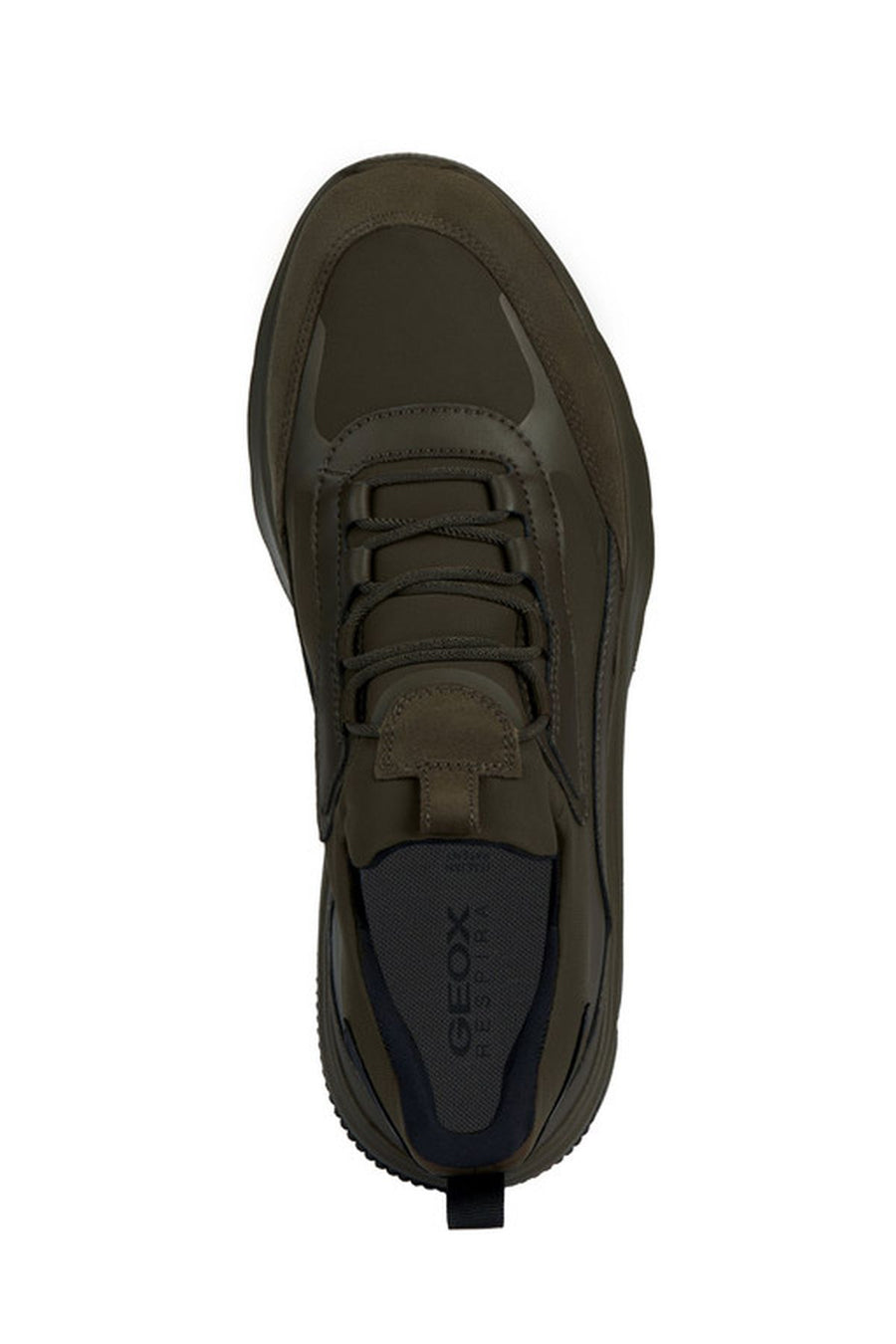 Geox Erkek Yeşil Spherica Actif Bağcıklı Deri Sneaker