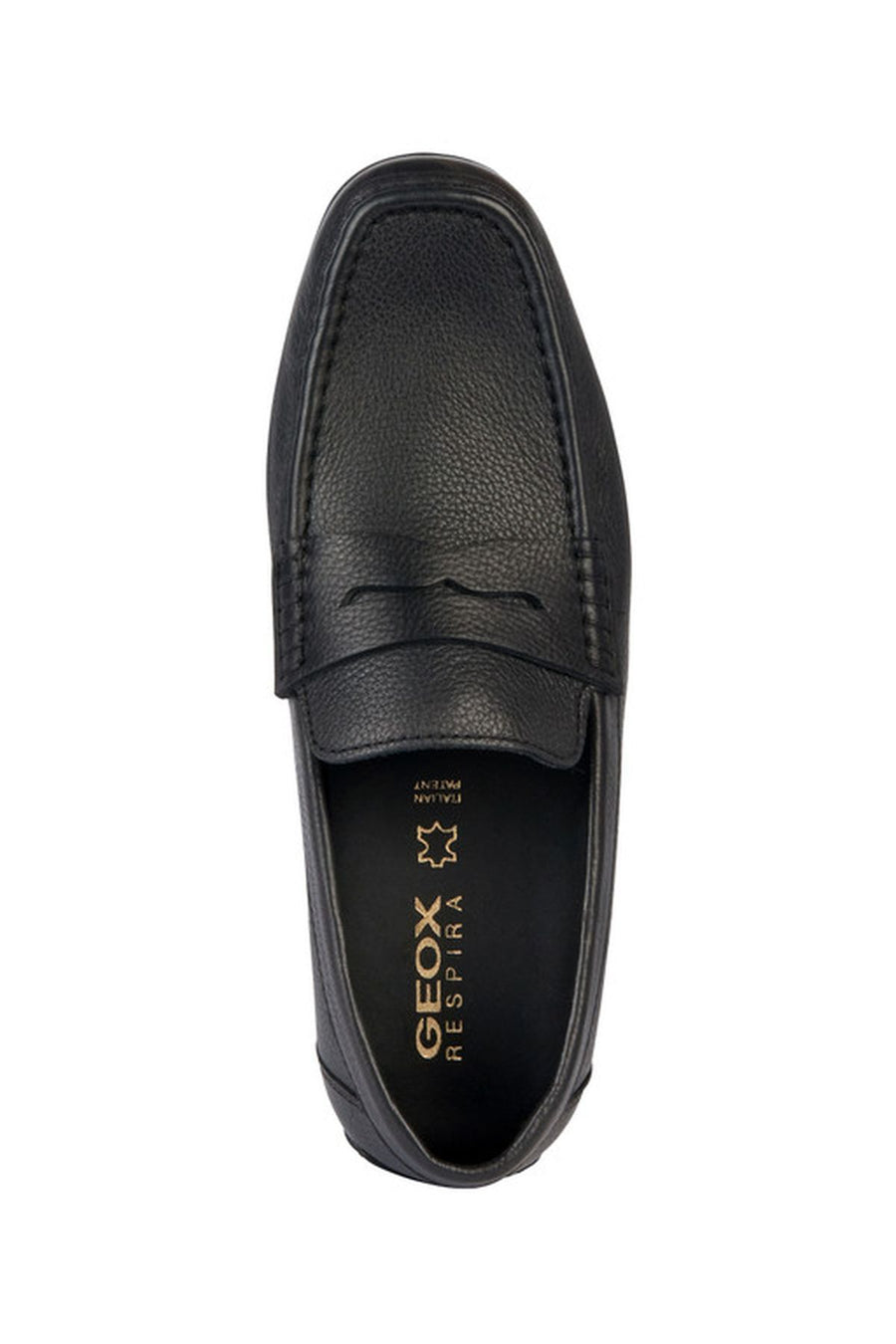 Geox Erkek Siyah Kosmopolis + Grip Deri Maskülen Loafer