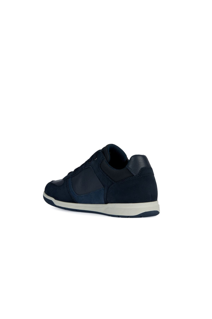 Geox Men's Navy Blue Spherica Ec3 Lace-up Leather Sneaker