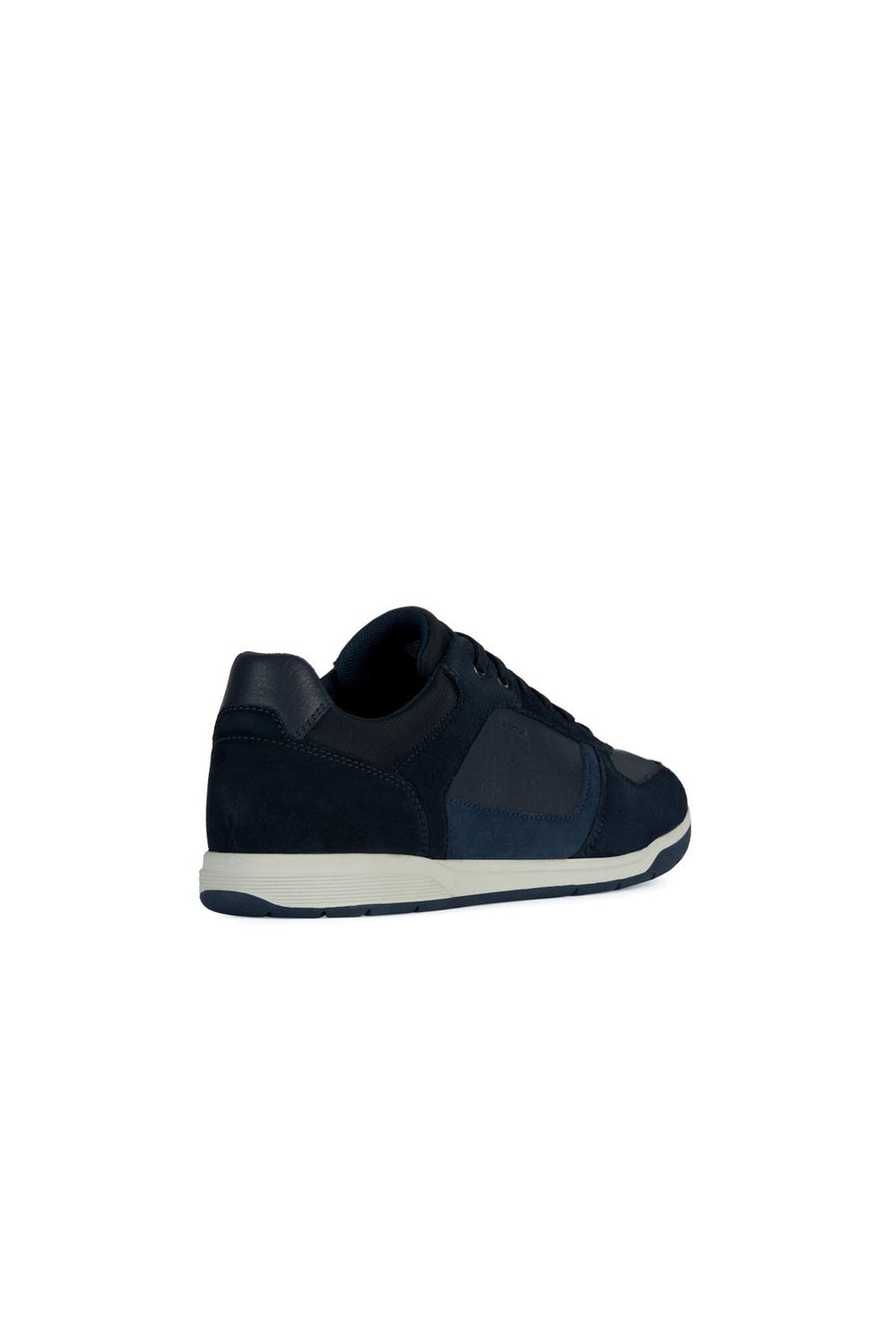 Geox Men's Navy Blue Spherica Ec3 Lace-up Leather Sneaker