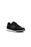 Geox Men's Black Spherica Ec3 Lace-up Leather Sneaker | Derimod