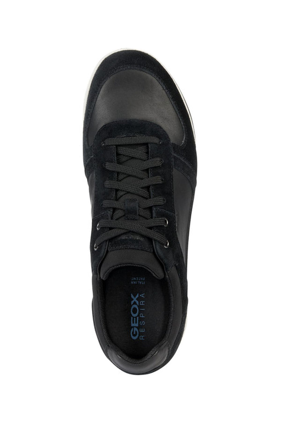 Geox Erkek Siyah Spherica Ec3 Bağcıklı Deri Sneaker
