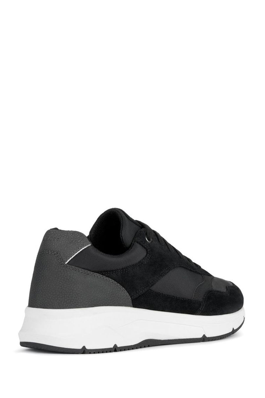 Geox Erkek Siyah Radente B Bağcıklı Kalın Tabanlı Deri Sneaker