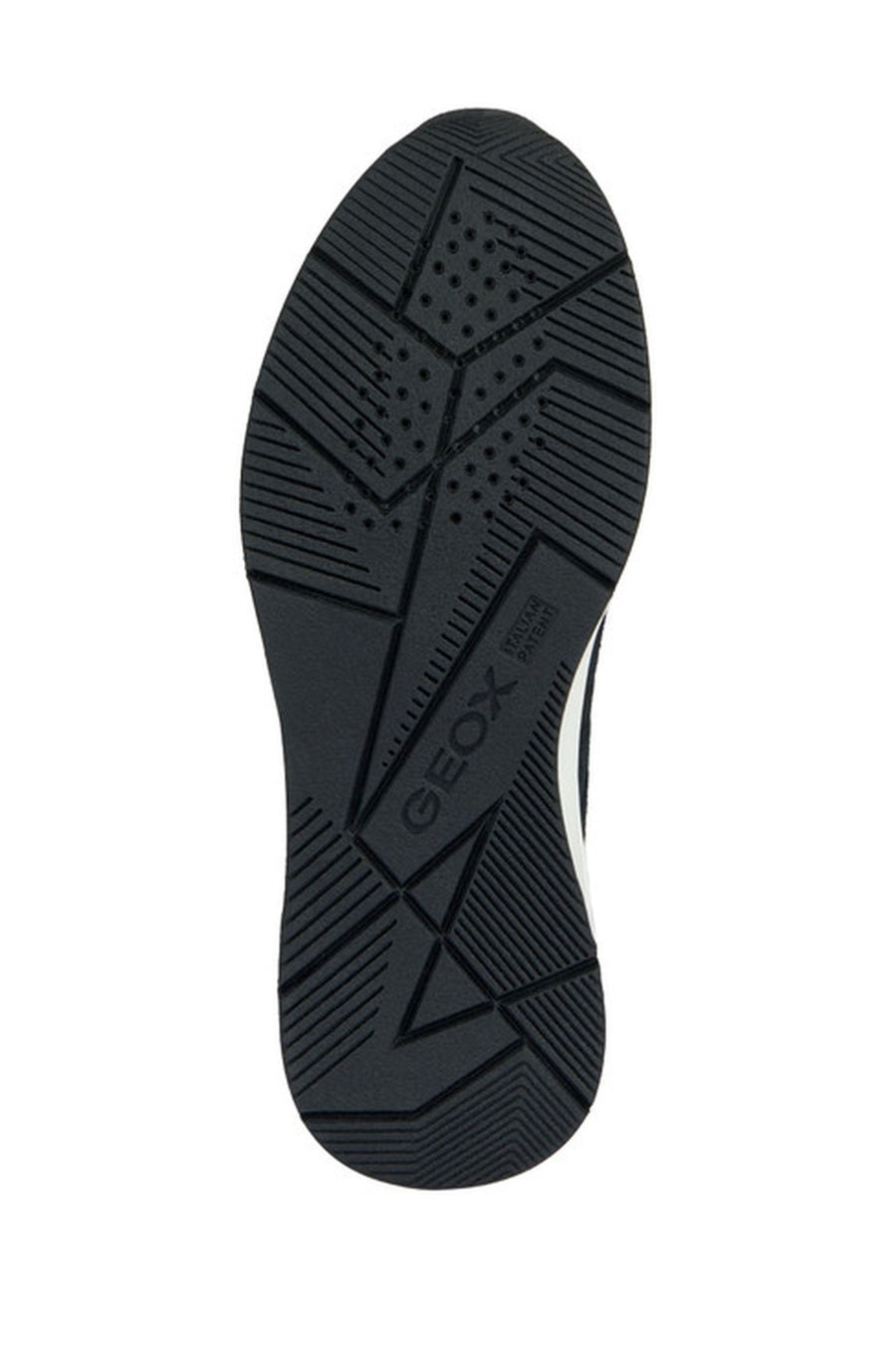 Geox Erkek Siyah Radente B Bağcıklı Kalın Tabanlı Deri Sneaker