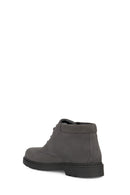 Geox Men's Gray Spherica Ec1 Nubuck Leather Boots | Derimod