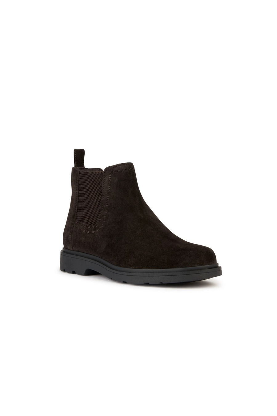 Geox Men's Brown Spherica Suede Leather Chelsea Boots