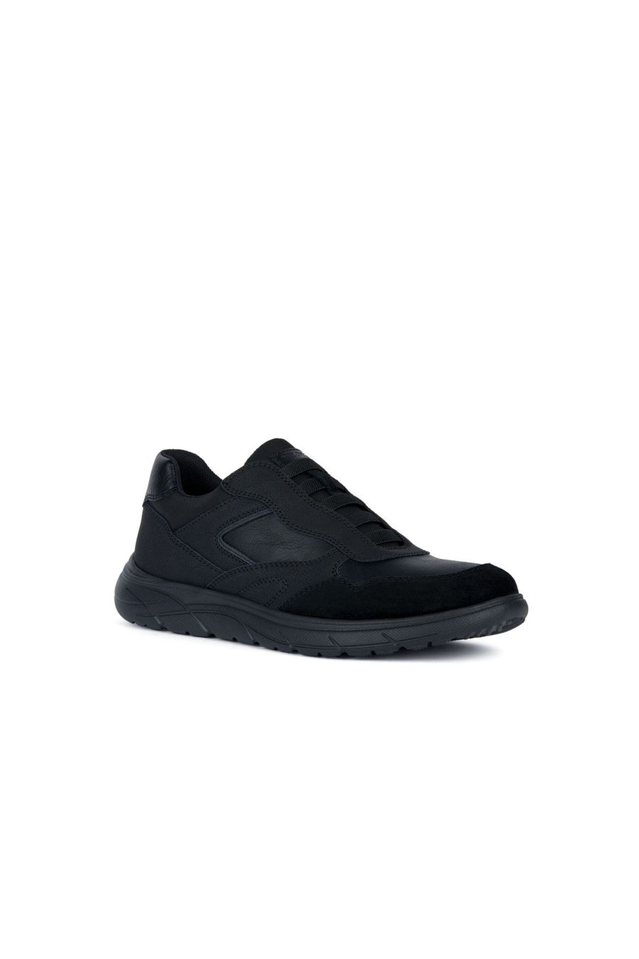 Geox Erkek Siyah Portello Bağcıklı Deri Sneaker