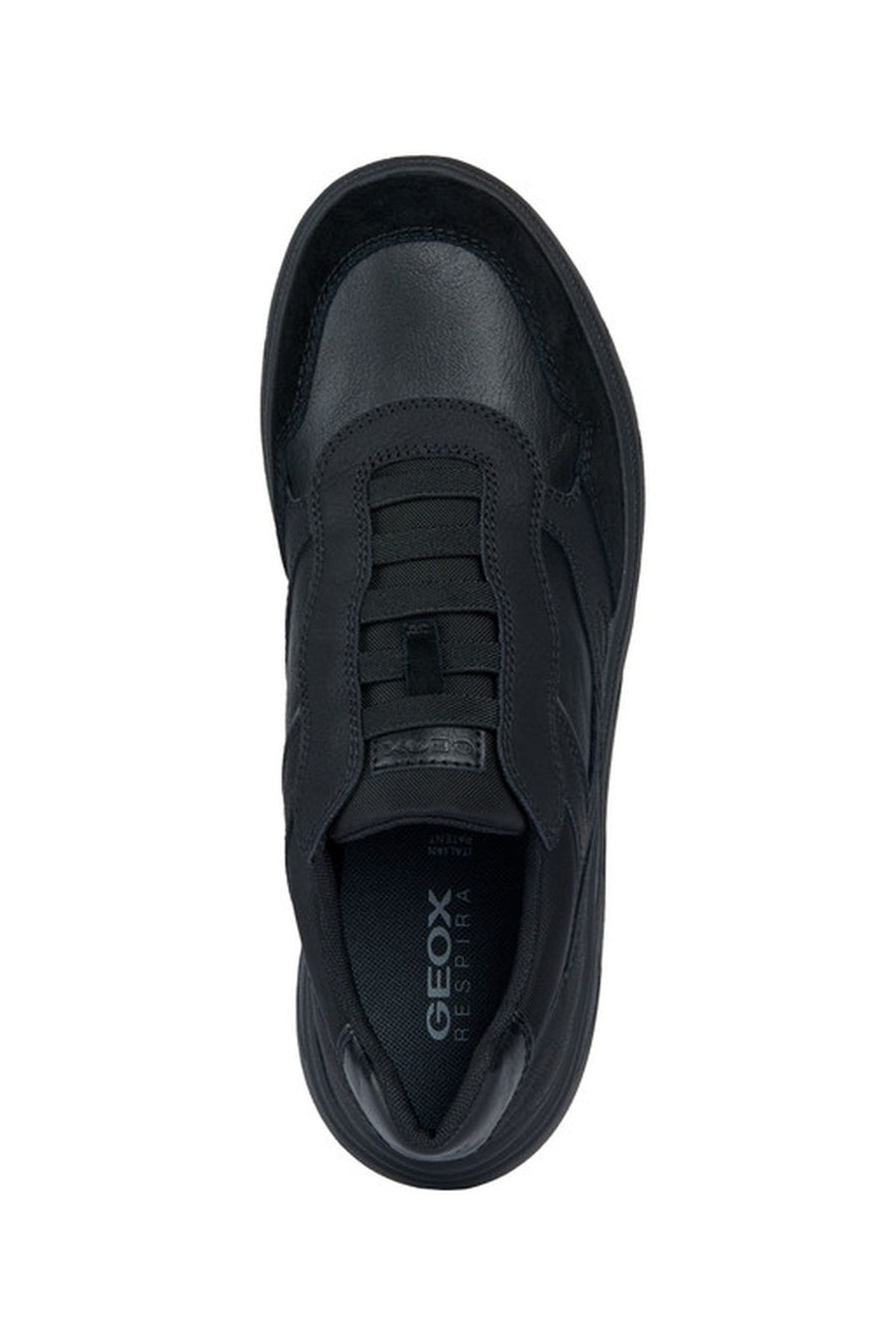 Geox Erkek Siyah Portello Bağcıklı Deri Sneaker