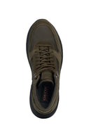 Geox Men's Green Sterrato Suede Leather Boots | Derimod