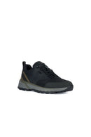 Geox Men's Black Sterrato Lace-Up Leather Sneaker | Derimod
