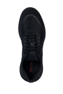 Geox Men's Black Pg1x Abx Lace-Up Leather Sneaker | Derimod