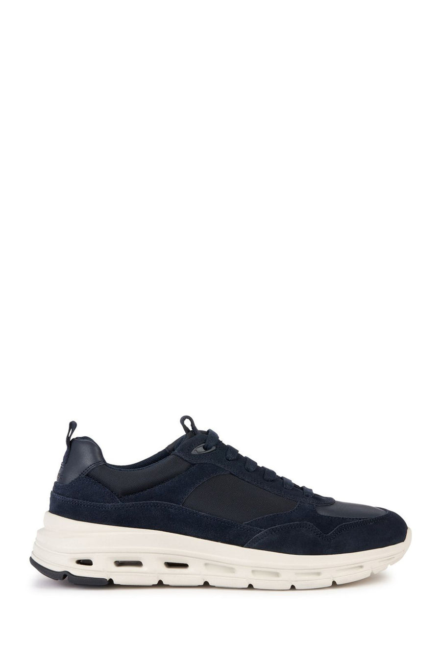 Geox Men's Navy Blue Hoverstream Lace-Up Leather Sneaker U36FQA02011C4002 | Derimod